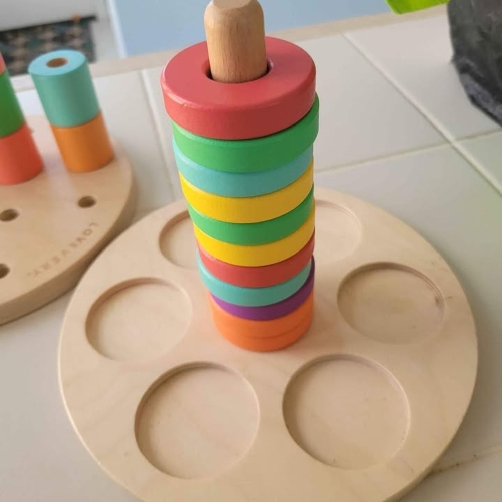 Loverex Colorful Wooden Stacking Toy